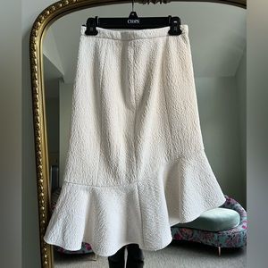 Tibi White Skirt